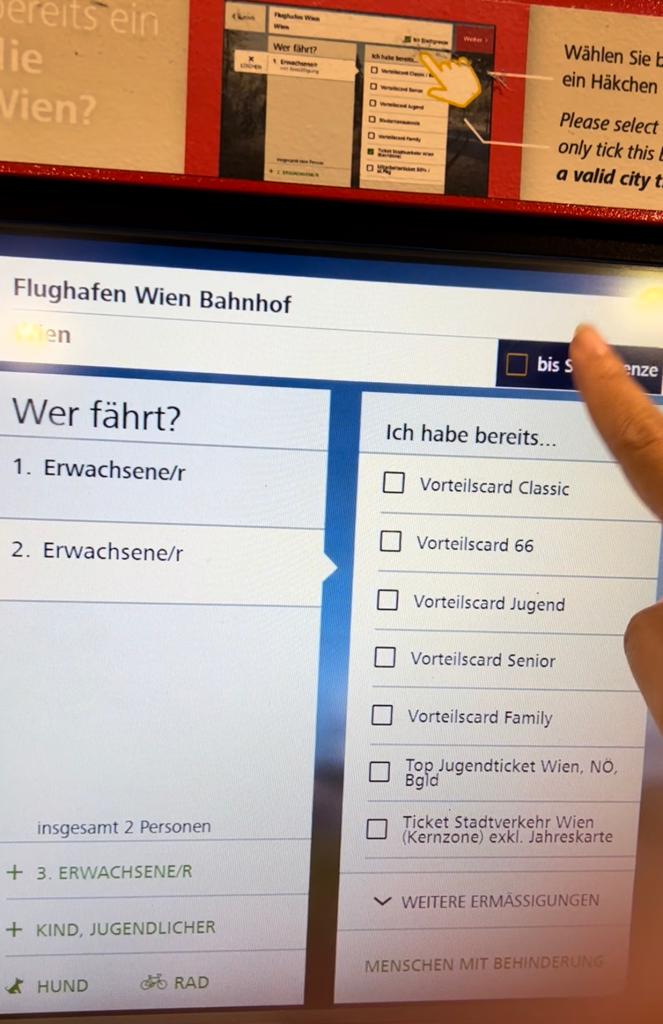 How Much Does a Train Ticket from the Airport To Vienna Cost, ticket booth