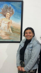 Actress Cindy Kurleto and artists Stephanie Misa and Harold Khan Actress Cindy Kurleto and artists Stephanie Misa and Harold Khan