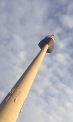 Donaturm view from below Donaturm view from below