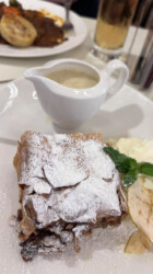 Apfelstrudel with vanilla sauce Apfelstrudel with vanilla sauce