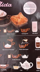 Coffee menu aida vienna