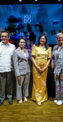 Arlene Castaneda with administrative bodies of Vienna and the Philippines kubo kultur bayanihan österreich 2023
